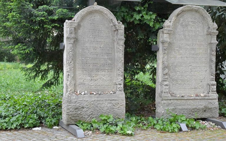 Gravestones of Jewish cemetery Große Hamburger Strasse